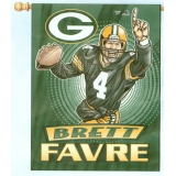 Banner Flag 27"x37" - Brett Favre Packers